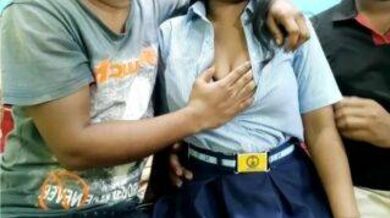 Two friends fucked a collage girl