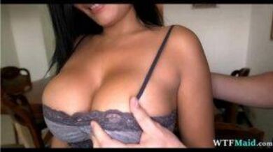 Sexy maid fucked for money