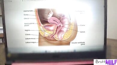 Mother helped her son with the exam