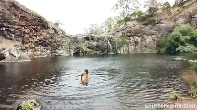 A guy fucked two sisters outdoor