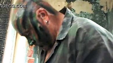 Soldiers gangbanged a whore