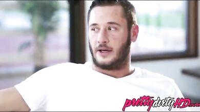 Three girls fucked a guy together