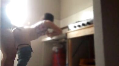 Indian brother fucked his sister in the kitchen
