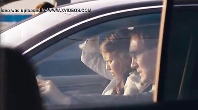 Slut girl gave a handjob to her stepdad