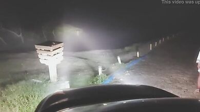 Pervert fucked a sleepwalking girl on the road