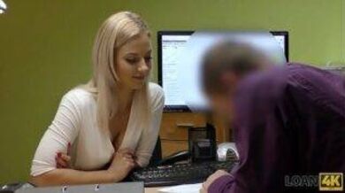 Banker fucked a client for a loan