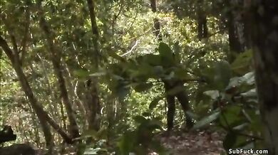 Dirty people fucked two journalists in the jungleGr