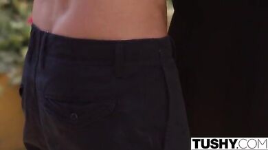 Blonde girl fucked her gardener