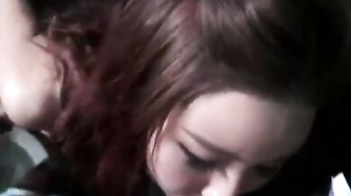 Korean guy fucked his GF in the public bathroom