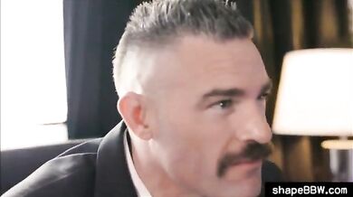 Boss fucked his BBW employee in the office