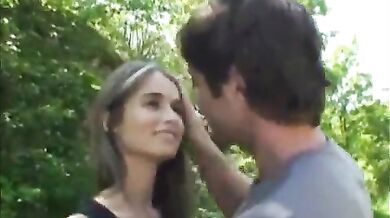 Young couple fucked outdoor at a lonely place