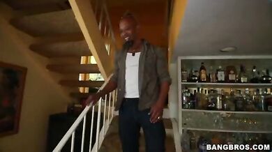 Blonde wife sucked a BBC in front of cuckold husband