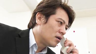 Japanese boss fucked his secretary in the office