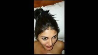 Indian BF dropped his cum on his GF's face