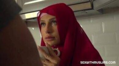 Man fucked his Muslim stepmom in the kitchen