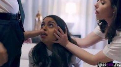 American bro-sis tricked Indian teen for forceful fuck