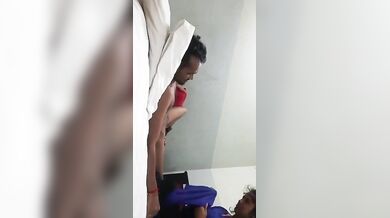 Indian couple showing blowjob show on webcam