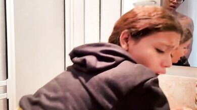 Gf quickie sex with bf toilet