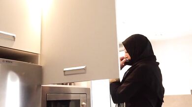 big ass hijab aunty doggy sex