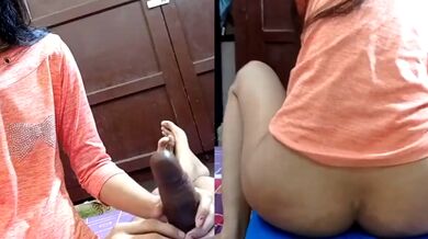 Sis give blowjob to brother boner