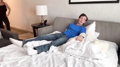 Milf mother fucks with stepson cock