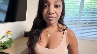 Son blackmails his stripper ebony mother