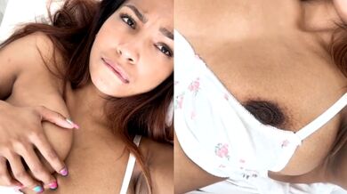 Hard erected nipples girl gets a missionary sex video