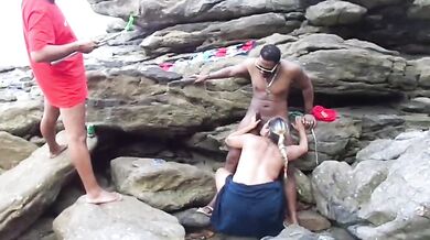 Hot Indian dusky ass bhabhi gets her first doggy sex