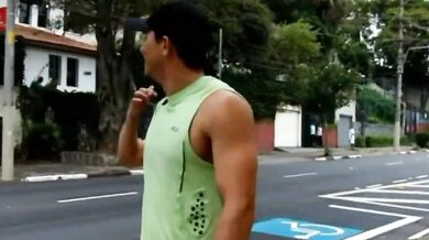 Hot boobs sex whore has rough sex in the street