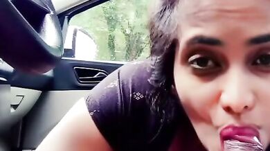 Viral MMS video of Tamil aunty enjoy blowjob sex