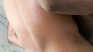 Black ass sugar mommy hot bathroom sex video