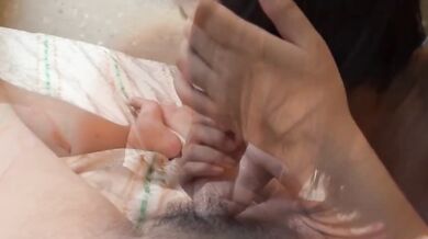 Japanese young cute sister suck her brother hairy cock