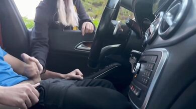 Good heart stranger milf help handjob MMS video