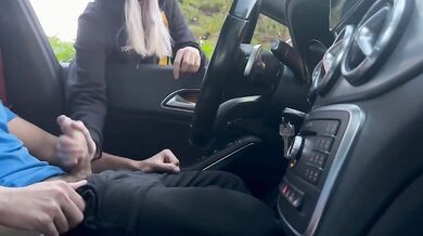 Good heart stranger milf help handjob MMS video