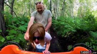 Lucky guy fucked two sexy ladies outdoor