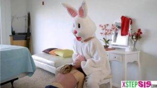 Girl fucked her bunny stepbrother