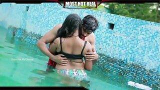 Indian couple fucked in the pool