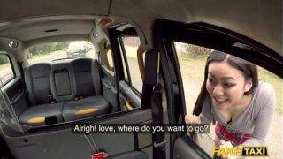 Japanese slut gets brutally fuck by the cab driver