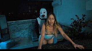 Halloween clown fucked Natalia Alvarado in Balcony