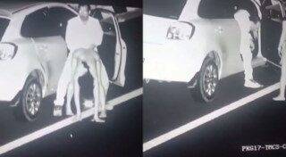 Mandsaur Manohar fucking model in middle of road [Captured by CCTV]