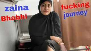Muslim girl Zaina fucks random guy in Train compartment