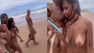 Brazil swapping couple nude beach sex